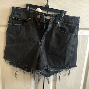 GARAGE denim black mom shorts SIZE 11/30